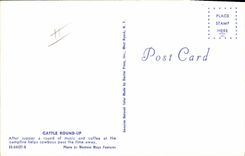 CPA Cowboy Cattle round up 