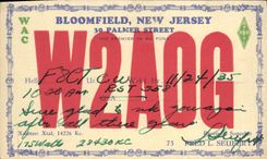VINTAGE POSTCARD Bloomfield New Jersey Palmer Street WAC Telegraphs