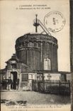 Telegrafía de Auvergne de la POSTAL de la VENDIMIA el observatorio de Puy de Dome