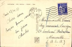 VINTAGE POSTCARD Paris International exhibition 1937 House of the radio