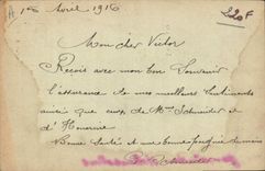 Postcard Sower 10c for Victor Gonfrey Meschede