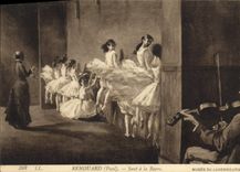 CPA Renouard Saut a la barre Musee du Luxembourg Paris Violon 