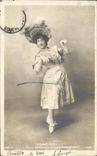 VINTAGE POSTCARD the Walk Cake Dances with the new circus the Peres sisters