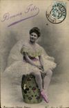 VINTAGE POSTCARD Femme Dances Bouissavin Opera