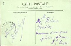 VINTAGE POSTCARD Boulogne Boat on sea Holland