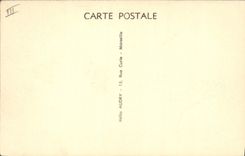 VINTAGE POSTCARD Boat Steamer Hoggar Postal service of Marseilles to the Dimension of Africa Fraissinet