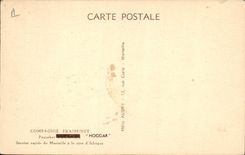 CPA Bateau Paquebot Hoggar Service rapide de Marseille a la Cote d'Afrique Fraissinet 