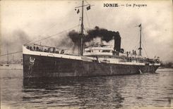 CPA Bateau Ionie Cie Paquet 