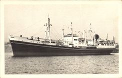 VINTAGE POSTCARD Boat Company of the Maritime Transport Imerina and Gallieni