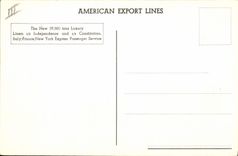 VINTAGE POSTCARD Boat Steamer S Independence and S Constitution