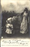 VINTAGE POSTCARD Fantaisie Napoleon 1st close friend the empress Marie Louise comes to seek her son