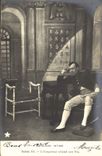 VINTAGE POSTCARD Fantaisie Napoleon 1st close friend the Emperor awaits his son