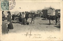 CPA Ane Mule Berck Plage Sur la plage 