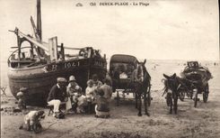 CPA Ane Mule Berck Plage La plage 