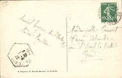 VINTAGE POSTCARD Ass Mule Ars Ile de Ré out of Re the ass in breeches