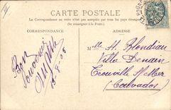 CPA Ane Mule La Bourboule La place des anes