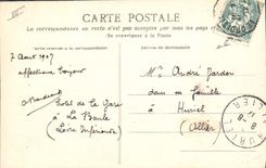 VINTAGE POSTCARD Ass Mule La Baule Panorama of the beach