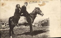 VINTAGE POSTCARD Ass Mule Corsican Standards Corsica Corsica