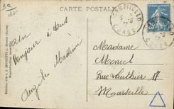 Estándares corsos Córcega Córcega de la mula del asno de la POSTAL de la VENDIMIA