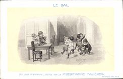 CPA Fantaisie Illustrateur Le bal Phosphatine Fallieres Les jeux d'enfants