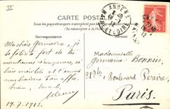 VINTAGE POSTCARD Militaria the inspection