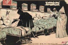 VINTAGE POSTCARD Militaria Against call