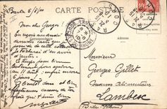 VINTAGE POSTCARD Militaria Against call