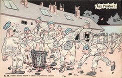 CPA Militaria Aux patates