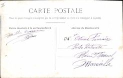 Vuelta de Militaria de la POSTAL de la VENDIMIA del permiso