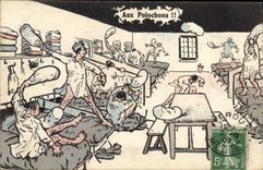 VINTAGE POSTCARD Militaria With the bolsters