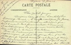 Corveee Jarry de Militaria de la POSTAL de la VENDIMIA el pan