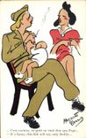 CPA Militaria Femmes Cigarette