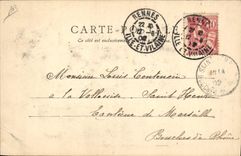 VINTAGE POSTCARD Folklore Hennebont Nouveaux marry dancing Laride