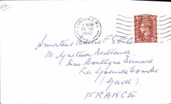 Grada Weald Middlesex del carril de la telegrafía G6KC Boxtree de la POSTAL de la VENDIMIA