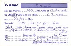 Estación aficionada de Rediton del operador de radio de Putney Londres de los jardines de la telegrafía G3TMQ Carmalt de la POSTAL de la VENDIMIA