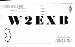 CPA Telegraphie W2EXB Elmer New Jersey Francis Fekel