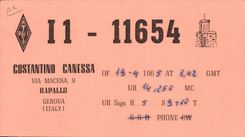 POSTAL Telegraphie I1 11654 Constantino Canessa de la VENDIMIA vía macerado