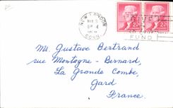 Telegrafía W1PHP Salem Connecticut Oakdale de la POSTAL de la VENDIMIA