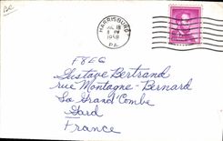 W3 SWL Harrisburg Pennsylvania de la telegrafía de la POSTAL de la VENDIMIA los E.E.U.U.