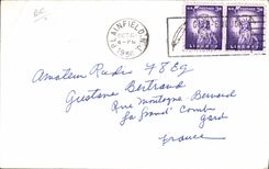 Avenida Kunzman máximo de la ladera de la telegrafía W2HWN Plainfield New Jersey de la POSTAL de la VENDIMIA