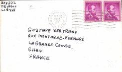 Telegrafía 5A1TL Maybrook NY Trípoli de la POSTAL de la VENDIMIA que llama el gene de Timberger