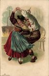 CPA Fantaisie Danse Folklore 