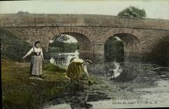 CPA Folklore La fin du jour 