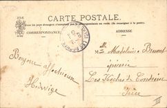 CPA Folklore La lettre du fiance 