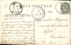 CPA Folklore A l'abreuvoir Vaches 