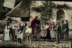 CPA Folklore Un charlatan Diable 