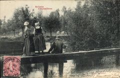 CPA Folklore Scenes champetres Ca mort Peche Pecheur 