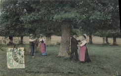 CPA Folklore On prend le menton aujourd'hui