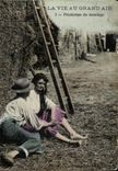 CPA Folklore La vie au grand air Promesse de mariage 