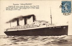 CPA Bateau Paquebot Ile de France 